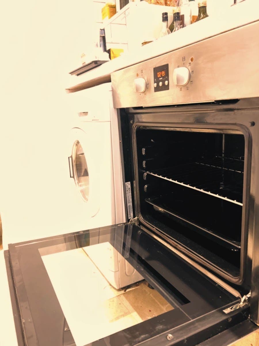 Freshly cleaned oven in a Dublin apartment kitchen